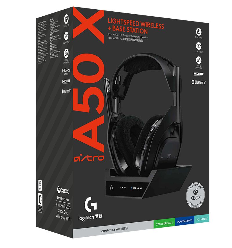 ASTRO A50 X Lightspeed Wireless Gaming Headset With Base